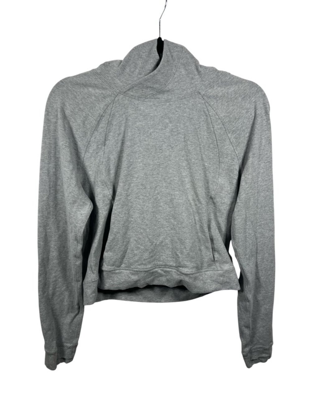 Lululemon Hoodie Womens 8 Nice Natural Popover Soft Stretch Cropped Office